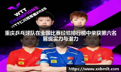 重庆乒乓球队在全国比赛经验排行榜中荣获第六名展现实力与潜力